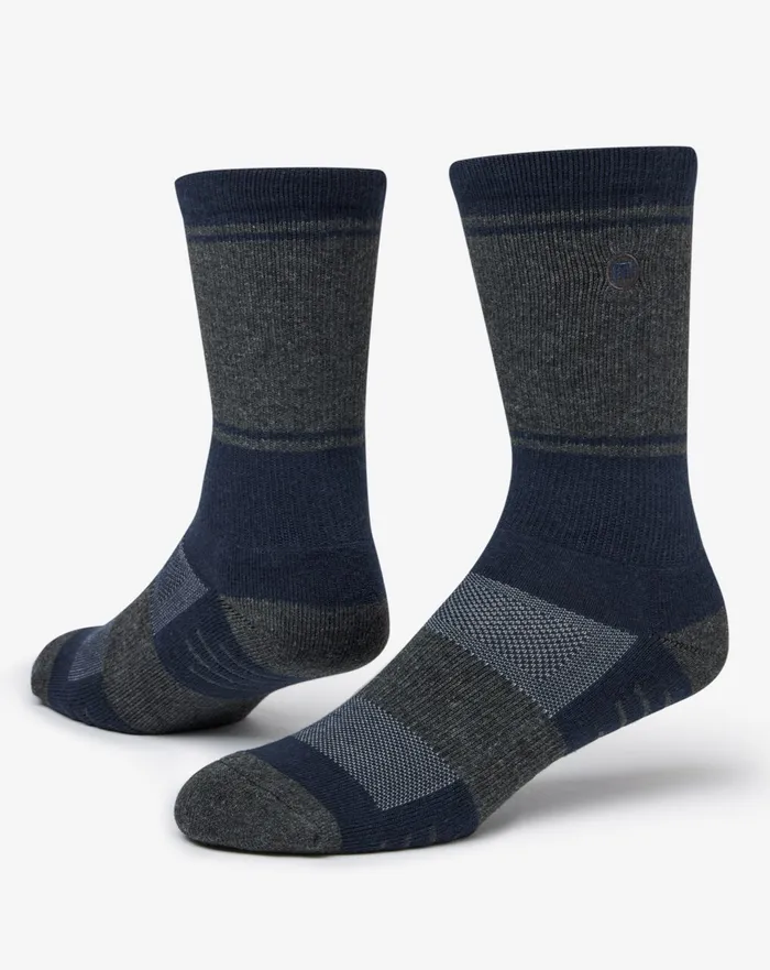 Accessories Socks TravisMathew BAJA 20 CREW SOCK Heather Mood Indigo