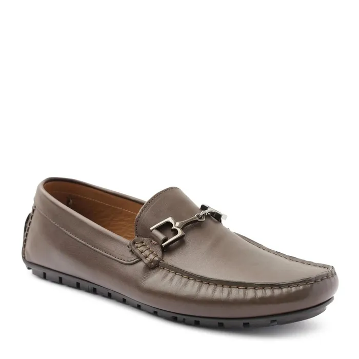 Bruno Magli Xander Leather Driving Moccasin 8211 Brown Men Casual Shoes