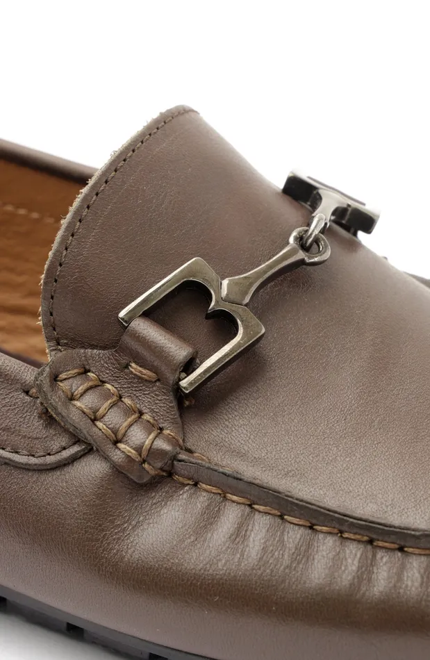 Bruno Magli Xander Leather Driving Moccasin 8211 Brown Men Casual Shoes
