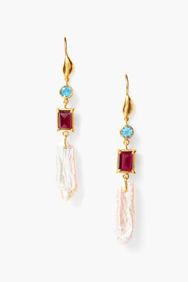 Chan Luu Earrings Malta Earrings Pearl Mix 8211 Women