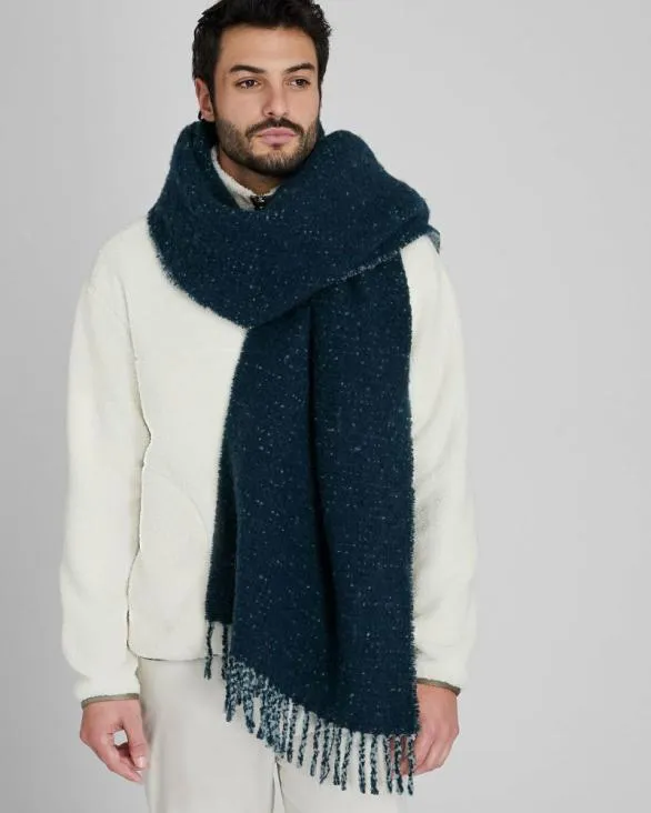 Club Monaco Hats Scarves and Gloves Cozy Wool Scarf Blue Mix 8211 Men