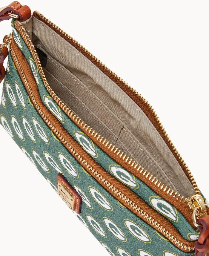 Dooney and Bourke Wristlets NFL Packers Double Zip Wristlet Packers 8211 WomenMen Dooney and Bourke Wristlets NFL Packers Double Zip Wristlet Packers 8211 WomenMen