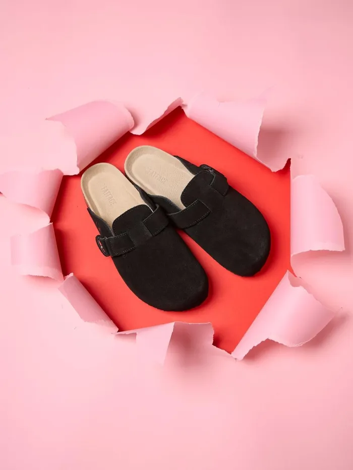 Fat Face Pyjamas and Nightwear Elsie Black House Shoes 8211 Women