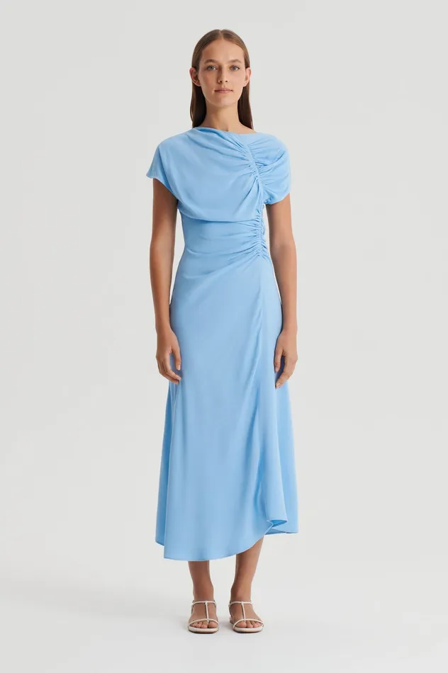 GATHERED DRAPE DRESS SKY Women Dresses Scanlan Theodore