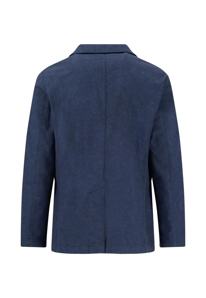 Jackets and Coats Men FYNCHHATTON CasualFit Men039s Blazer pictures Are Missing Dark Navystone