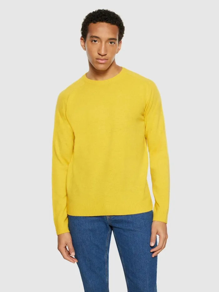 KnowledgeCotton Apparel Knits Basic Oneck Knit Calendula 8211 Men KnowledgeCotton Apparel Knits Basic Oneck Knit Calendula 8211 Men