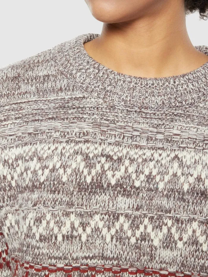 KnowledgeCotton Apparel Knits Lambswool Pattern Loose Crew Neck Rws 8211 Women KnowledgeCotton Apparel Knits Lambswool Pattern Loose Crew Neck Rws 8211 Women