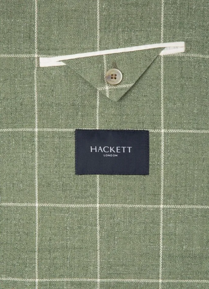 Men Blazers Hackett London Check Blazer Green
