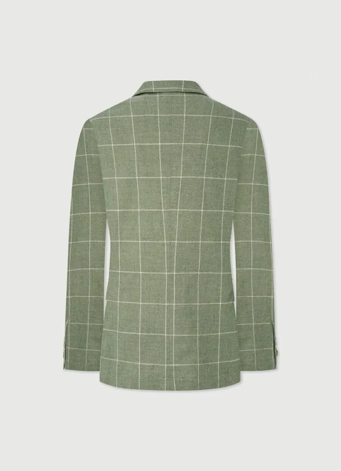 Men Blazers Hackett London Check Blazer Green