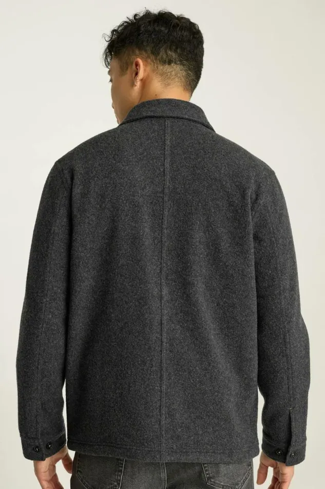 Men Italian Wool Jacket Charcoal Bonobos Overshirts