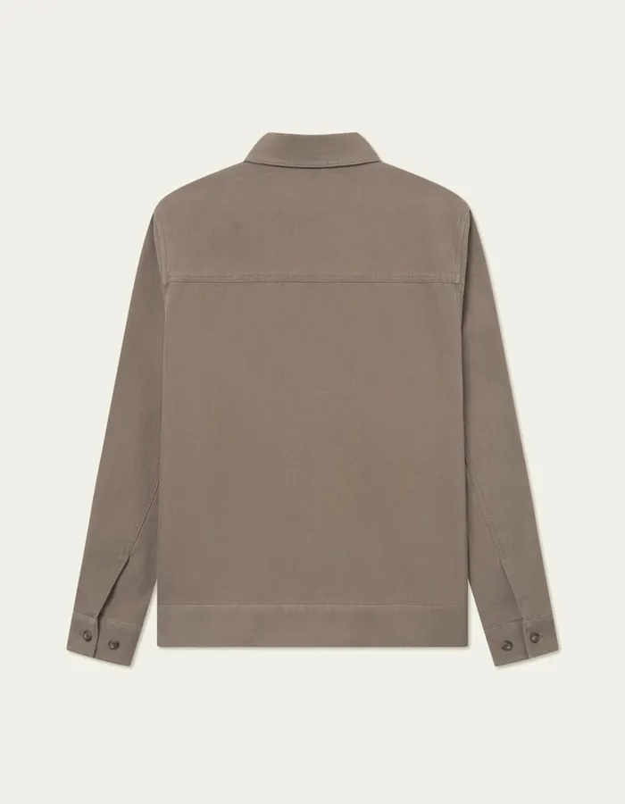 Men Robert Canvas Jacket 8211 Walnut Les Deux JacketsCoats