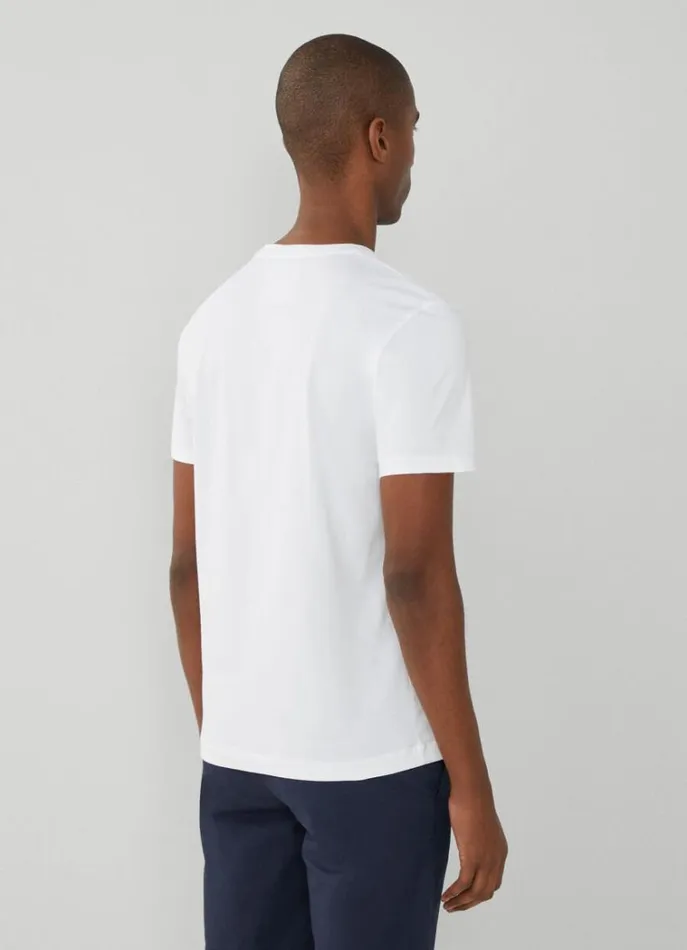 Men Tshirts Hackett London Classic Fit Heritage TShirt White