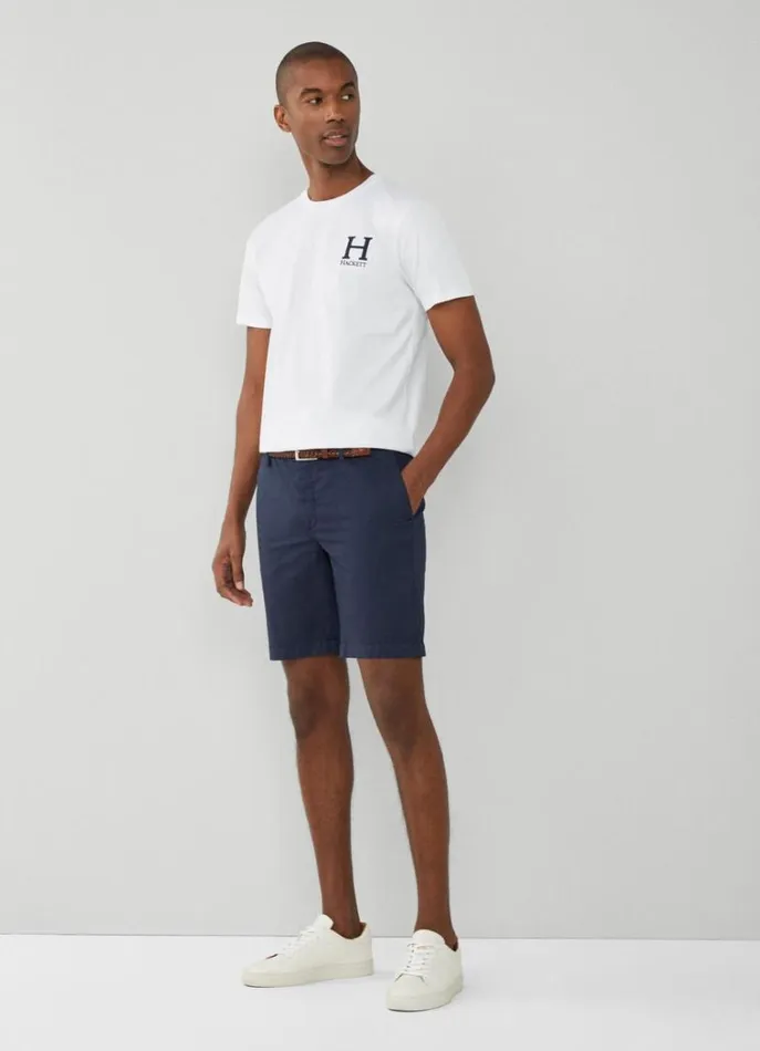 Men Tshirts Hackett London Classic Fit Heritage TShirt White