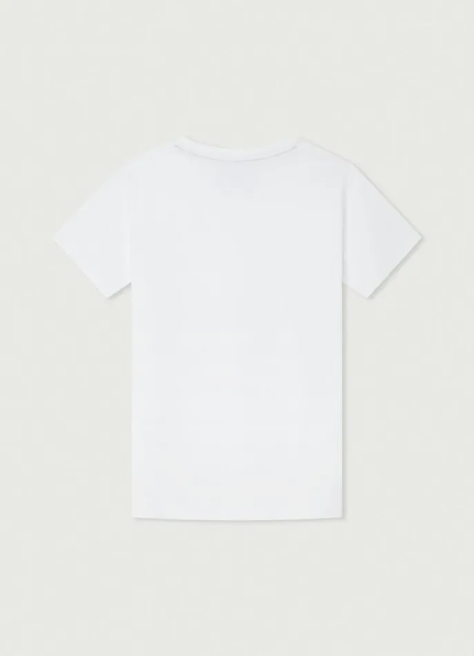 Men Tshirts Hackett London Classic Fit Heritage TShirt White