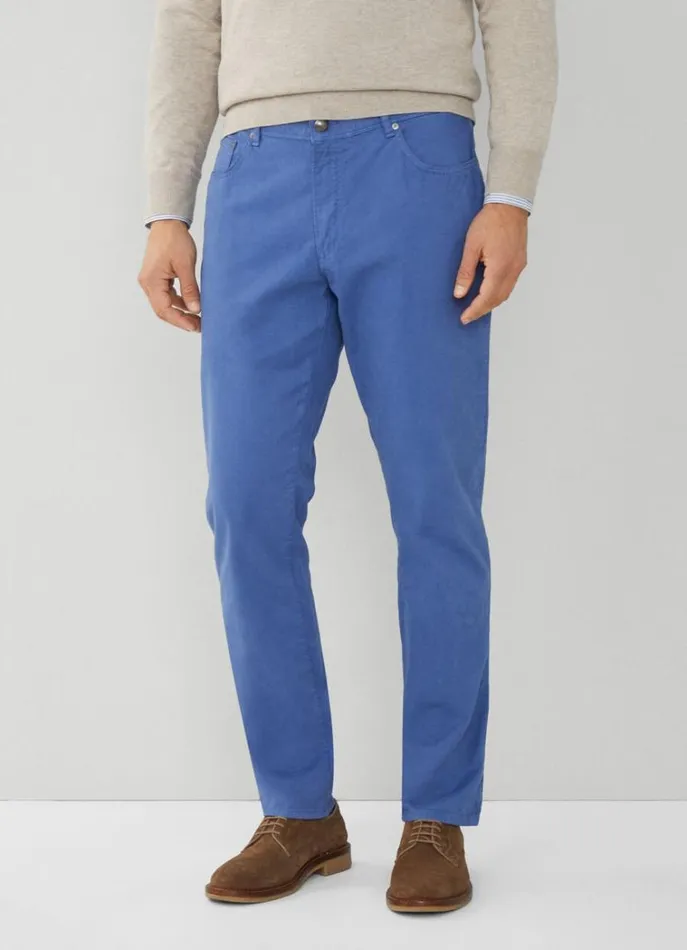 Men Trousers and Chinos Hackett London Regular Fit Trinity Trousers Avio