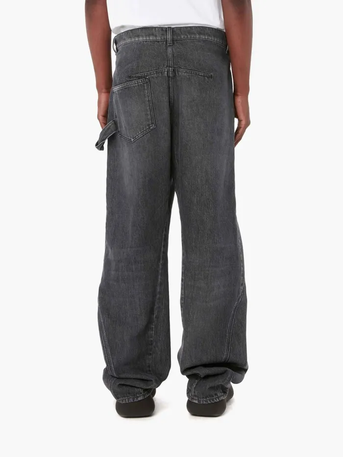 Men Trousers and Shorts JW Anderson TWISTED WORKWEAR DENIM JEANS Grey Men Trousers and Shorts JW Anderson TWISTED WORKWEAR DENIM JEANS Grey