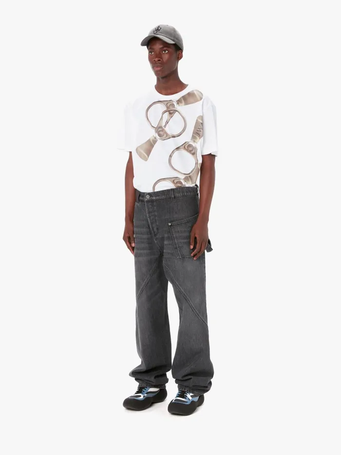 Men Trousers and Shorts JW Anderson TWISTED WORKWEAR DENIM JEANS Grey Men Trousers and Shorts JW Anderson TWISTED WORKWEAR DENIM JEANS Grey