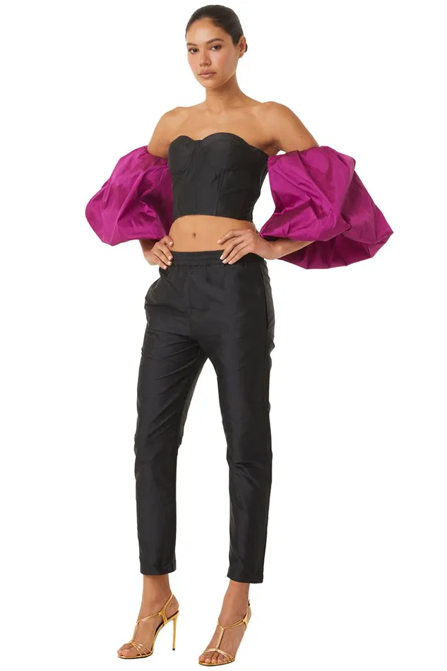 MISA Los Angeles GEORGINA PANT Black Women Pants