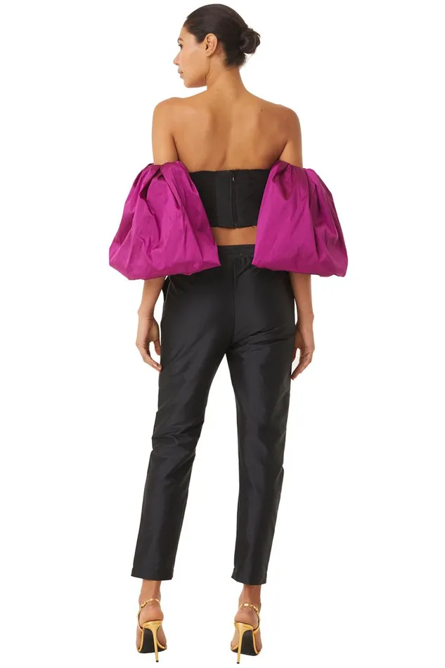 MISA Los Angeles GEORGINA PANT Black Women Pants