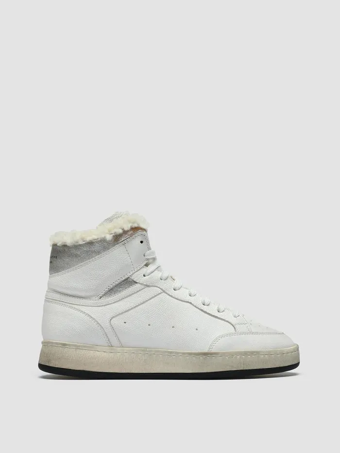 Officine Creative Sneakers MAGIC 107 Opt White Argento White Leather High Top Sneakers 8211 Women