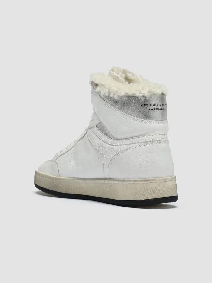Officine Creative Sneakers MAGIC 107 Opt White Argento White Leather High Top Sneakers 8211 Women
