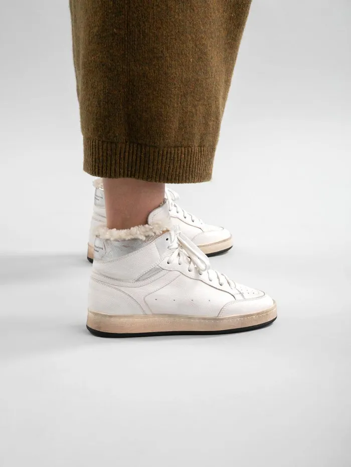 Officine Creative Sneakers MAGIC 107 Opt White Argento White Leather High Top Sneakers 8211 Women