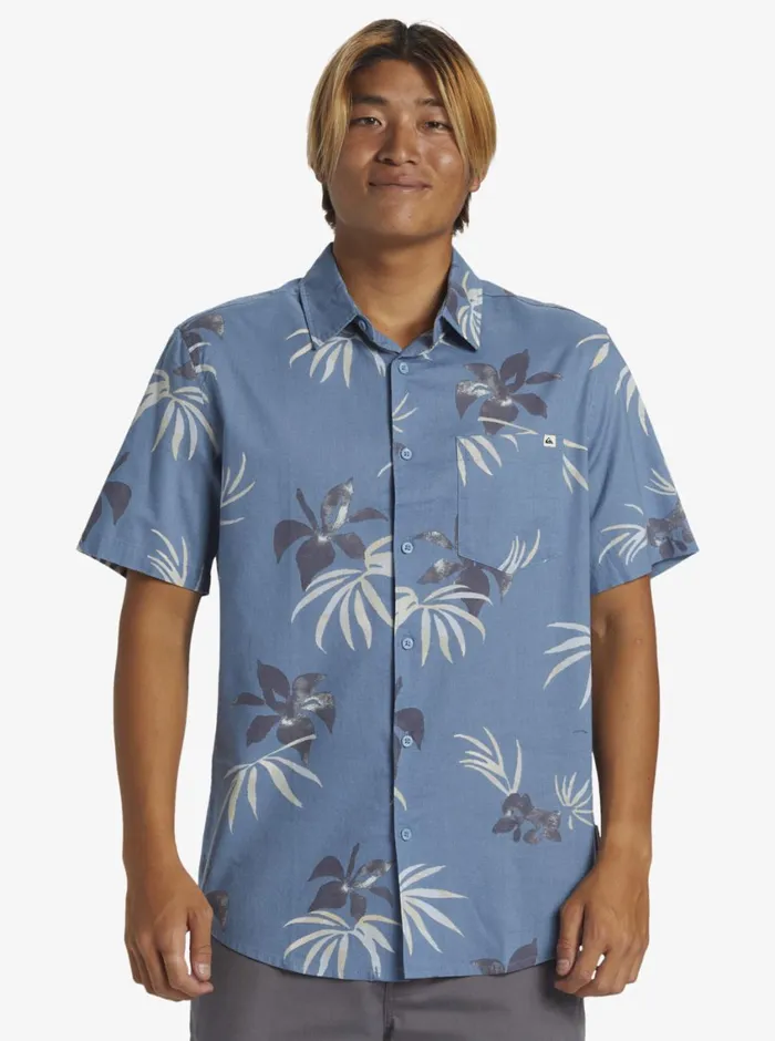 Quiksilver Apero Classic Short Sleeve Woven Shirt Blue Shadow Aop Mix Bag Mens Shirts and Polos Quiksilver Apero Classic Short Sleeve Woven Shirt Blue Shadow Aop Mix Bag Mens Shirts and Polos