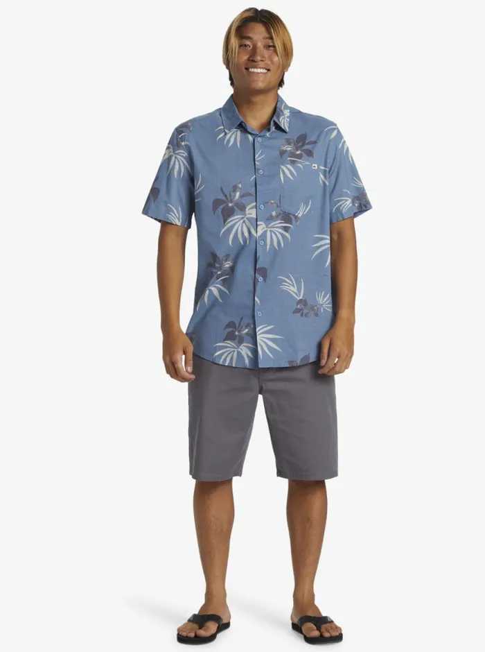 Quiksilver Apero Classic Short Sleeve Woven Shirt Blue Shadow Aop Mix Bag Mens Shirts and Polos Quiksilver Apero Classic Short Sleeve Woven Shirt Blue Shadow Aop Mix Bag Mens Shirts and Polos