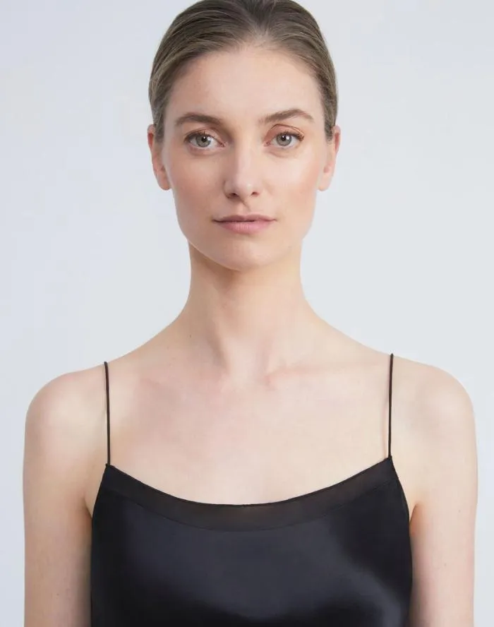Ready To Wear Silk Charmeuse Camisole Black Lafayette 148 New York Blouses and Shirts