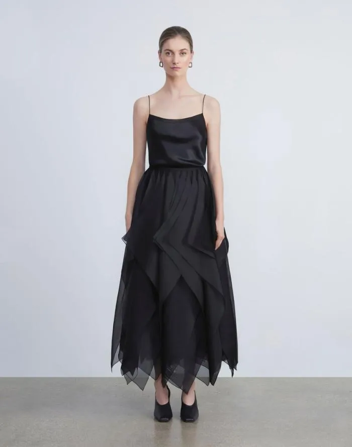 Ready To Wear Silk Charmeuse Camisole Black Lafayette 148 New York Blouses and Shirts