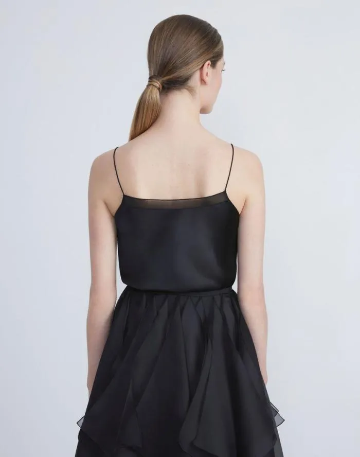 Ready To Wear Silk Charmeuse Camisole Black Lafayette 148 New York Blouses and Shirts