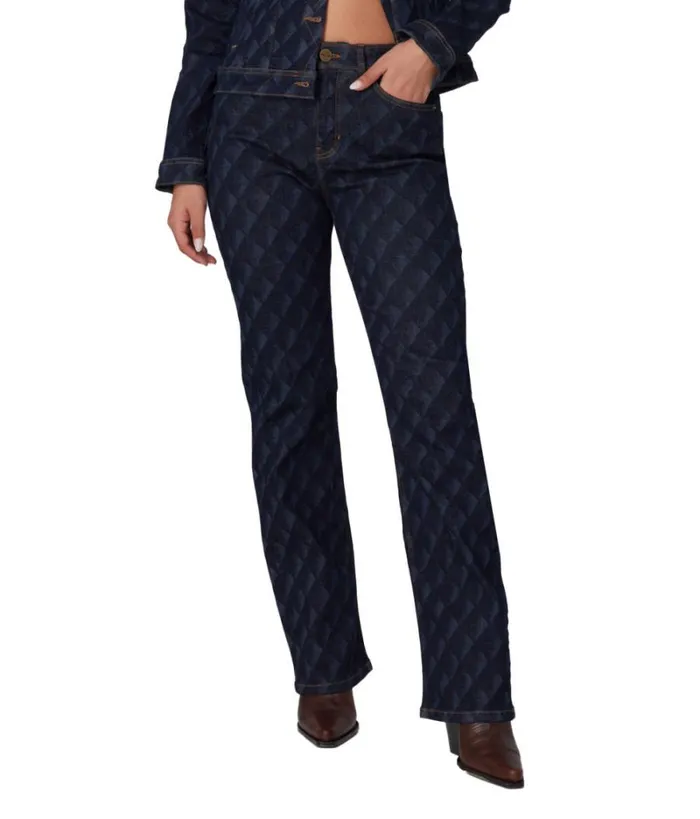 RWandCO Jeans Lola Jeans DENVERDRF High Rise Straight Jeans Dark Blue 8211 Women