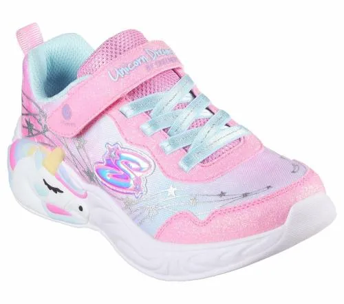 SLights Unicorn Dreams 8211 Wishful Magic Pink Turquoise Kids SKECHERS Kids UK Sizes 9525