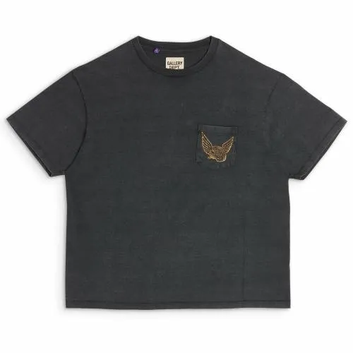 Short Sleeve Men Gallery Dept FLYING BRAIN POCKET TEE Vintage Black