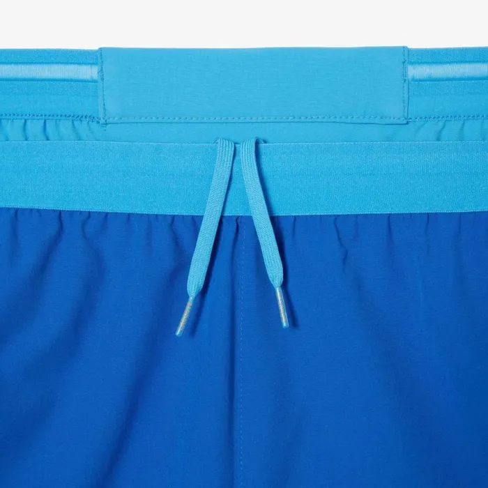 Shorts and Swim Men Lacoste Mens SPORT X Novak Djokovic Colorblock Shorts Blue Yellow Gsk
