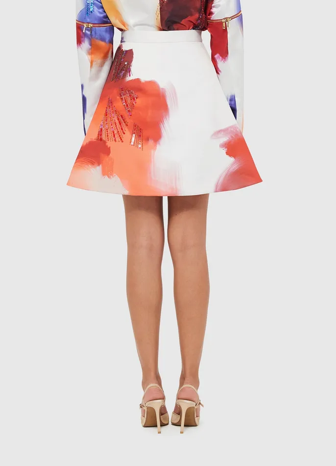 Skirts Izzie Mini skirt 8211 Reminiscence Print 8211 LEO LIN Women