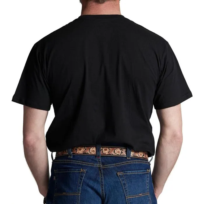 TShirts and Polos Men Justin Boots Justin Standard Of The West Tee Black