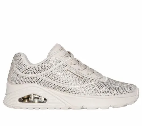 Uno 8211 Disco Rave Taupe Women SKECHERS Lace Up