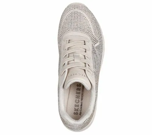 Uno 8211 Disco Rave Taupe Women SKECHERS Lace Up