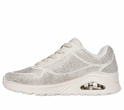 Uno 8211 Disco Rave Taupe Women SKECHERS Lace Up