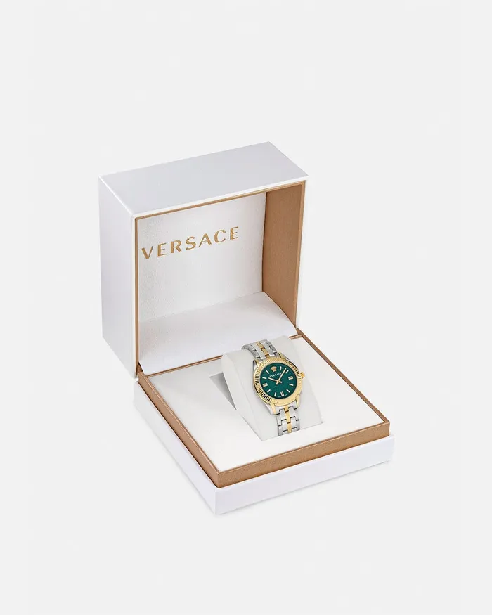 Watches Women Versace Greca Time Lady Watch Silver
