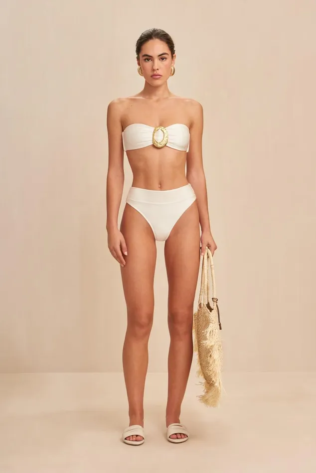 Women Cult Gaia Bikinis ARADHYA BIKINI BOTTOM 8211 OFF WHITE