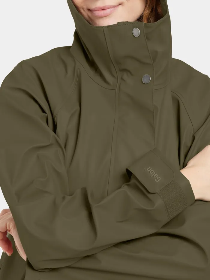 Women Elly Parka Galon Fog Green Didriksons Autumn Jackets