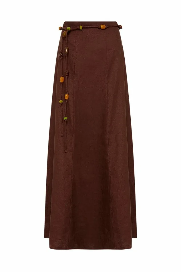 Women Faithfull The Brand Skirts and Shorts Es Raco Skirt Tobacco 8211 Faithfull The Brand