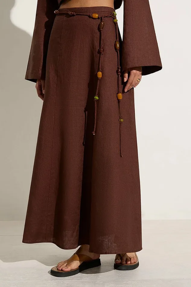 Women Faithfull The Brand Skirts and Shorts Es Raco Skirt Tobacco 8211 Faithfull The Brand