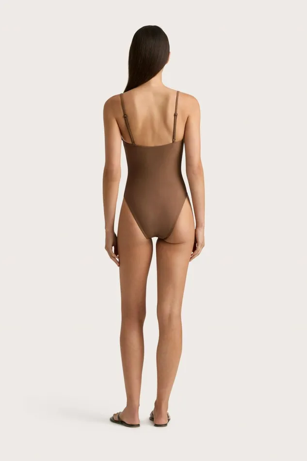 Women Faithfull The Brand Swim Gabriela One Piece Cocoa