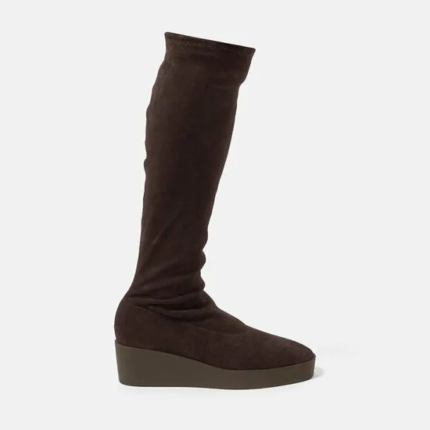 Women LOANE Suede Stretch Brown Clergerie Boots and High Boots