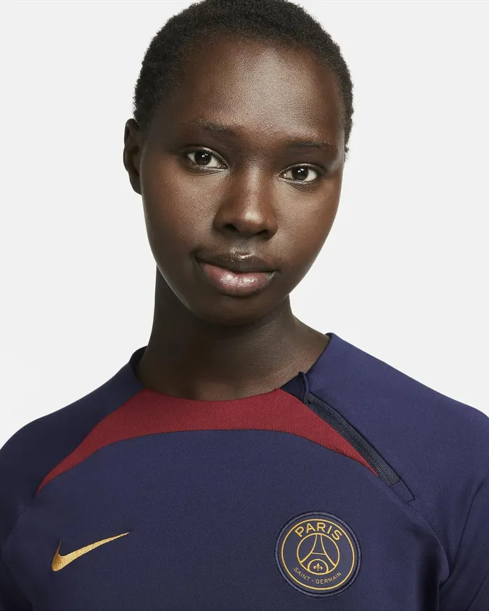Women Nike All Clothing Paris SaintGermain Strike Blackened Blueblackened Blueteam Redgold Suede