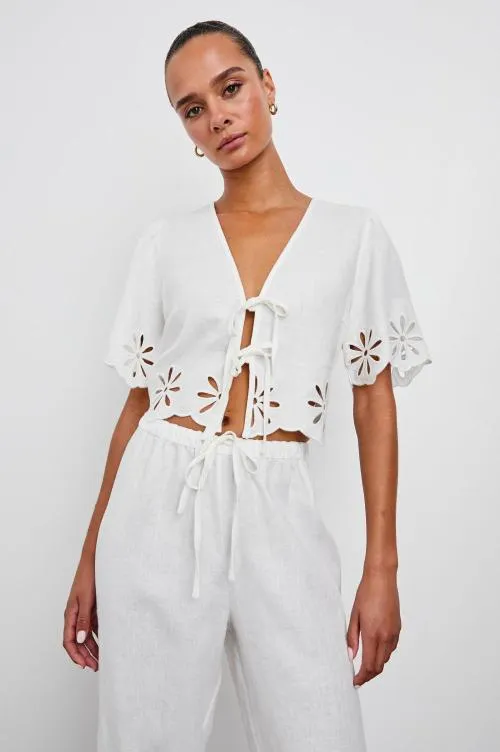 Women Rails Tops Pari Top White Eyelet