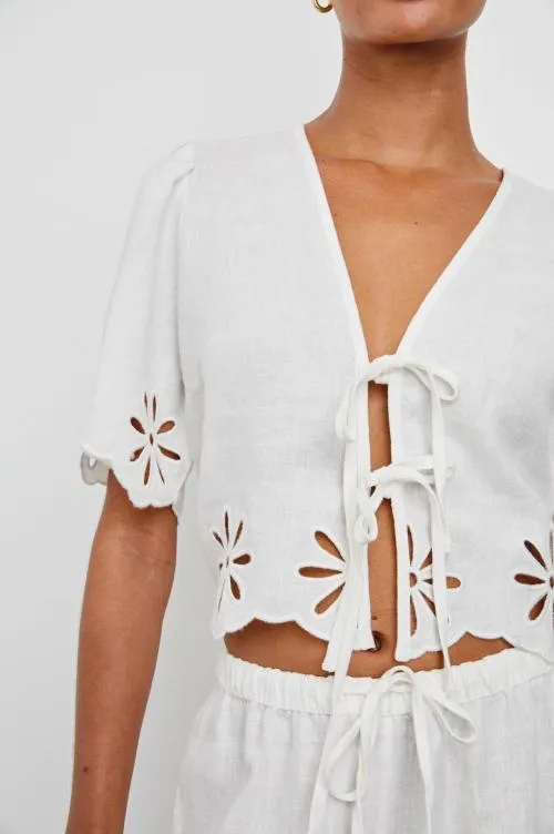 Women Rails Tops Pari Top White Eyelet
